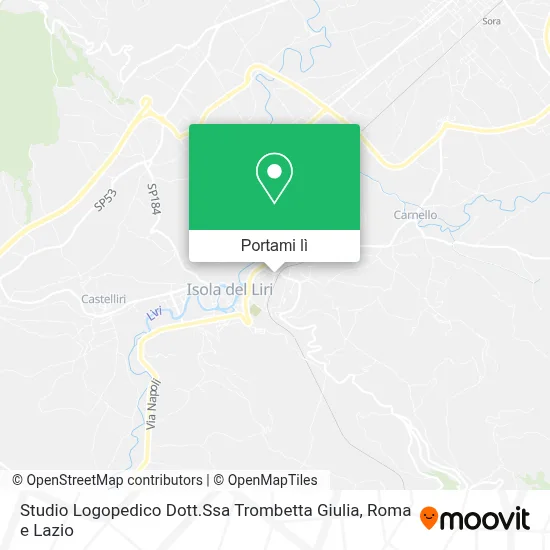 Mappa Studio Logopedico Dott.Ssa Trombetta Giulia