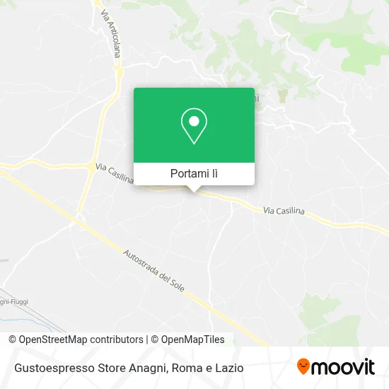 Mappa Gustoespresso Store Anagni