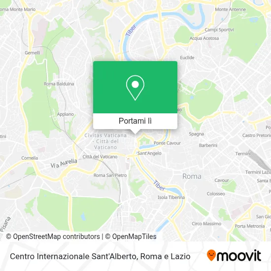 Mappa Centro Internazionale Sant'Alberto