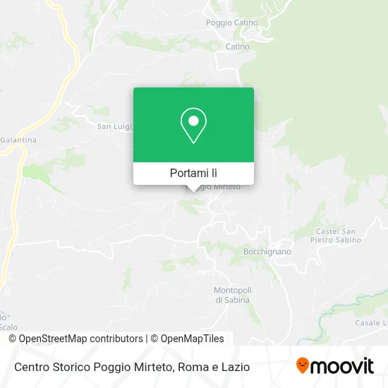 Mappa Centro Storico Poggio Mirteto