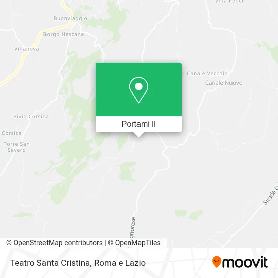 Mappa Teatro Santa Cristina