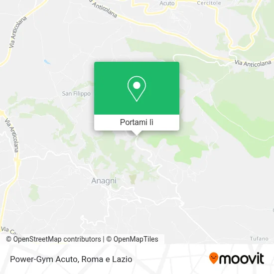 Mappa Power-Gym Acuto