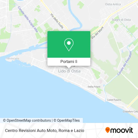 Mappa Centro Revisioni Auto Moto
