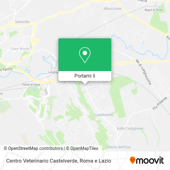 Mappa Centro Veterinario Castelverde