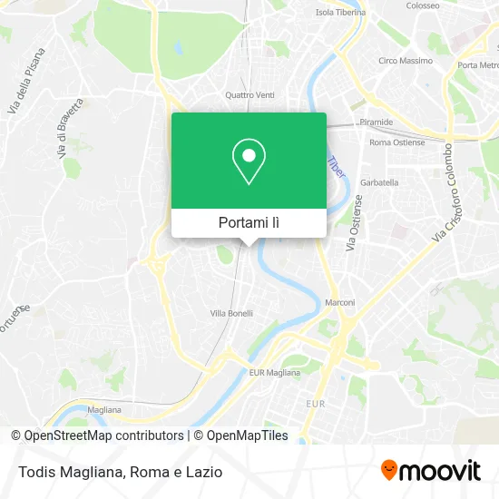 Mappa Todis Magliana