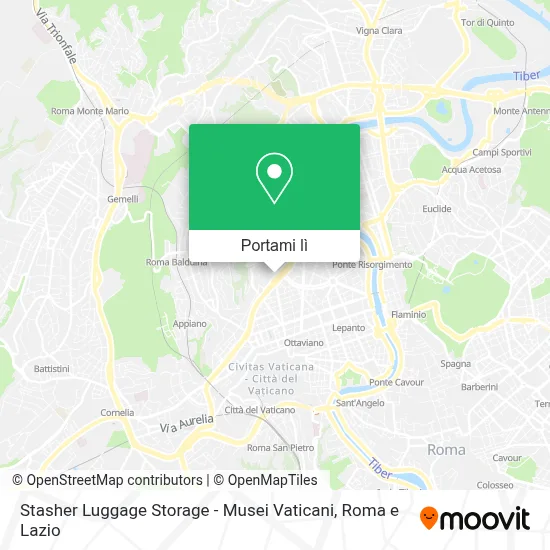 Mappa Stasher Luggage Storage - Musei Vaticani