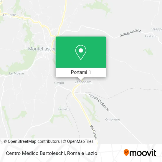 Mappa Centro Medico Bartoleschi