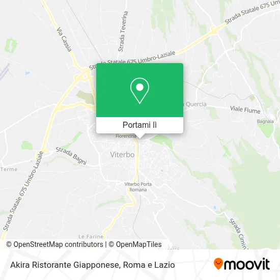 Mappa Akira Ristorante Giapponese