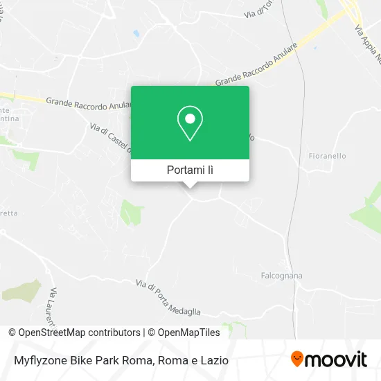 Mappa Myflyzone Bike Park Roma