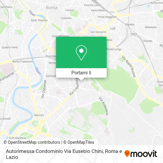 Mappa Autorimessa Condominio Via Eusebio Chini