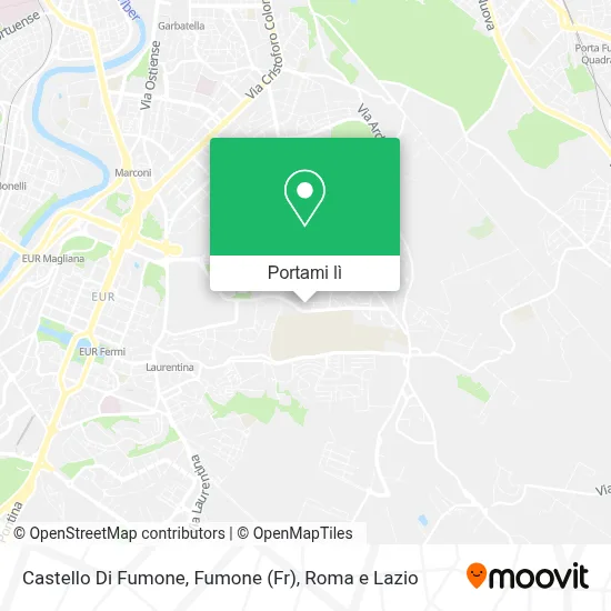 Mappa Castello Di Fumone, Fumone (Fr)