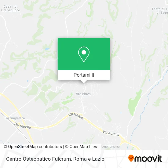 Mappa Centro Osteopatico Fulcrum