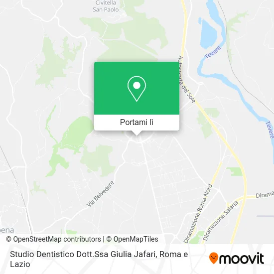 Mappa Studio Dentistico Dott.Ssa Giulia Jafari