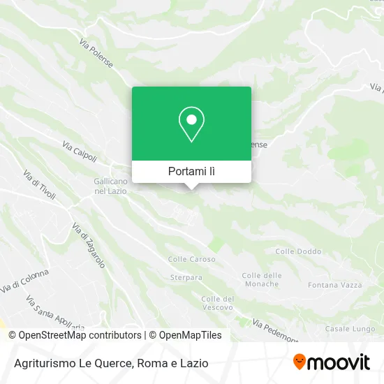 Mappa Agriturismo Le Querce