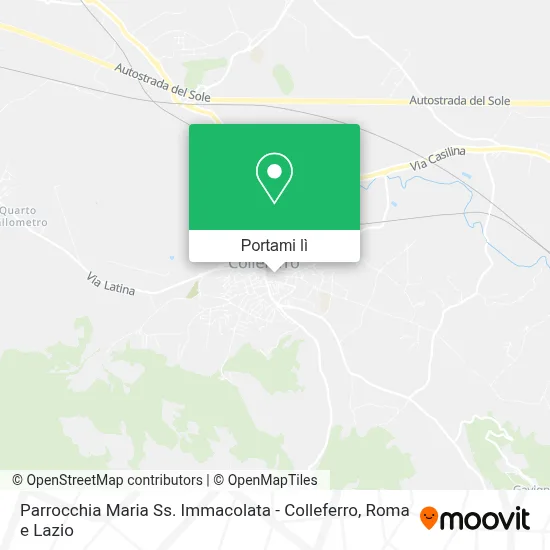 Mappa Parrocchia Maria Ss. Immacolata - Colleferro