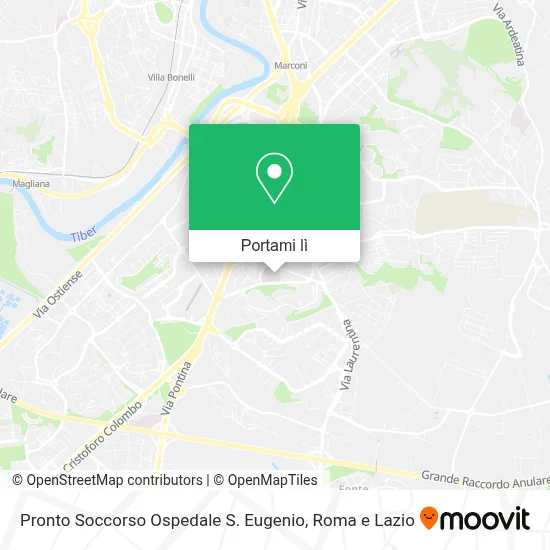 Mappa Pronto Soccorso Ospedale S. Eugenio