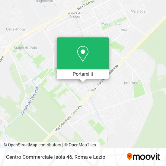 Mappa Centro Commerciale Isola 46