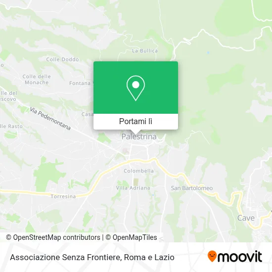 Mappa Associazione Senza Frontiere