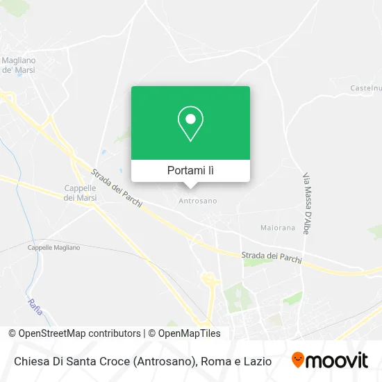 Mappa Chiesa Di Santa Croce (Antrosano)