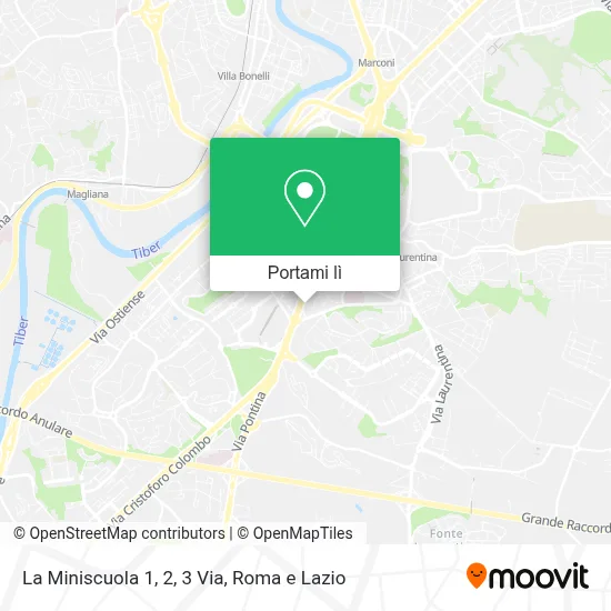 Mappa La Miniscuola 1, 2, 3 Via