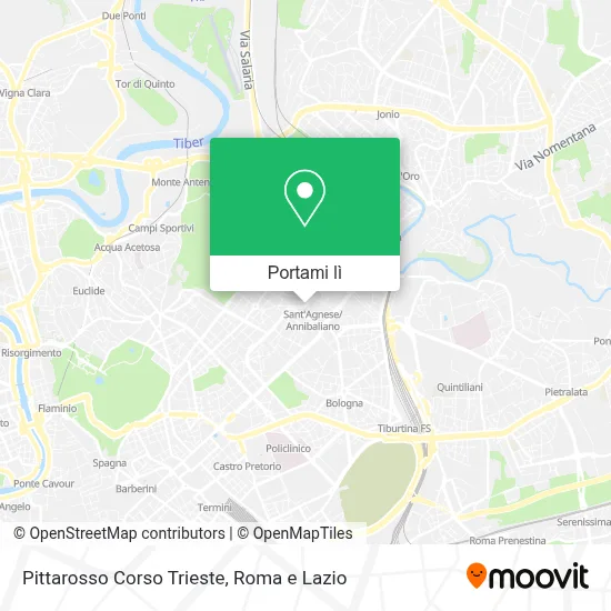 Mappa Pittarosso Corso Trieste