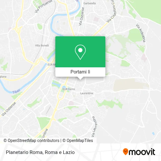 Mappa Planetario Roma