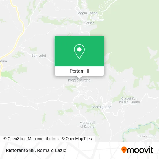 Mappa Ristorante 88