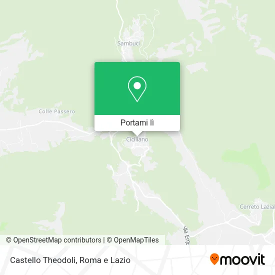 Mappa Castello Theodoli