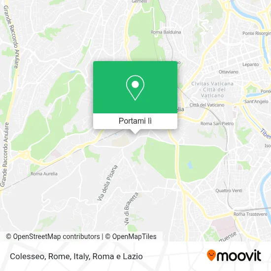 Mappa Colesseo, Rome, Italy