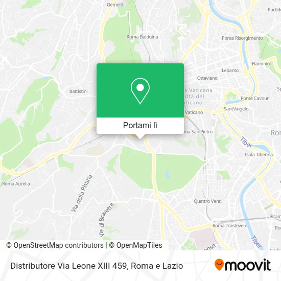 Mappa Distributore Via Leone XIII 459