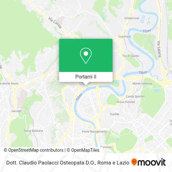Mappa Dott. Claudio Paolacci Osteopata D.O.