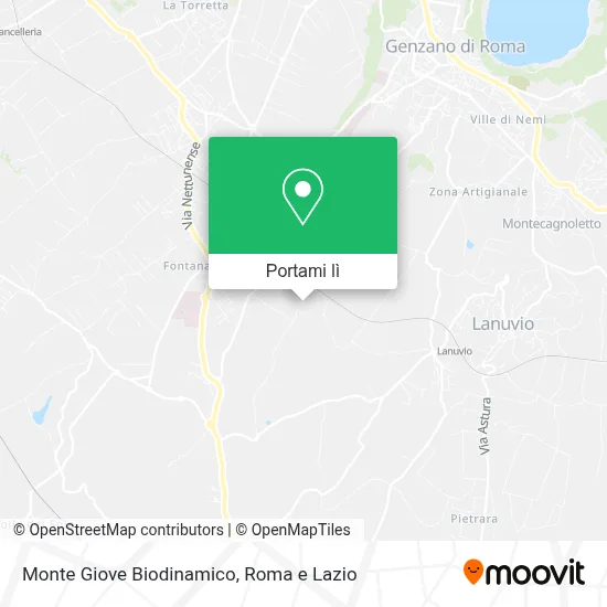 Mappa Monte Giove Biodinamico