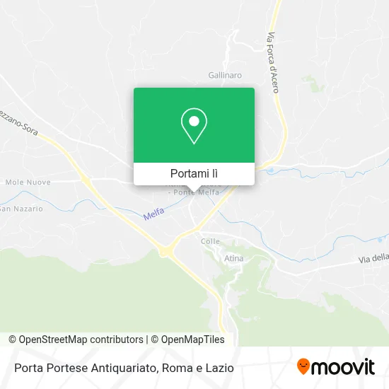 Mappa Porta Portese Antiquariato
