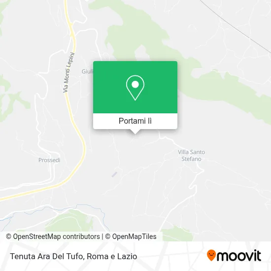 Mappa Tenuta Ara Del Tufo