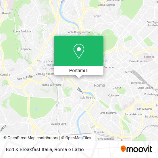 Mappa Bed & Breakfast Italia