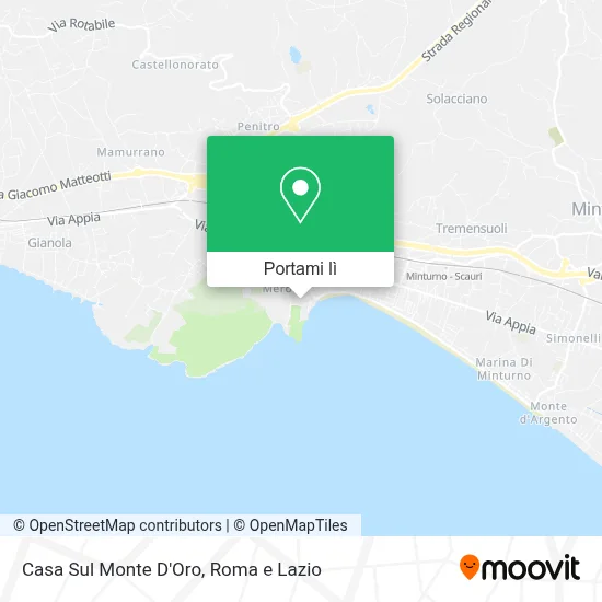 Mappa Casa Sul Monte D'Oro
