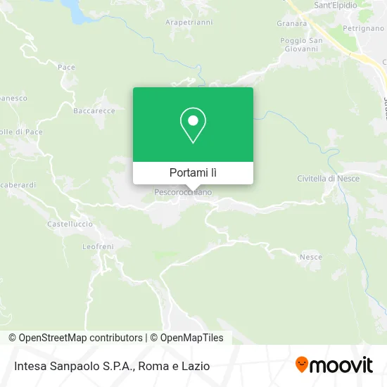 Mappa Intesa Sanpaolo S.P.A.