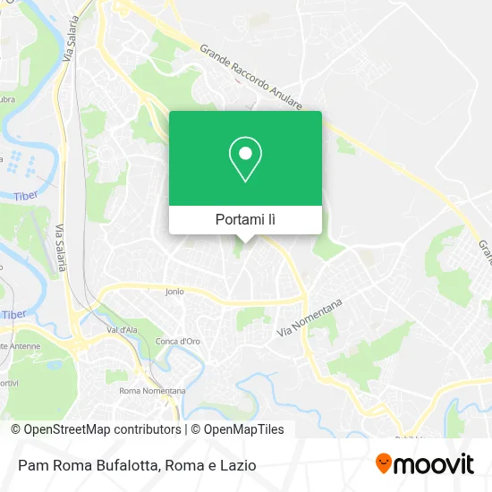 Mappa Pam Roma Bufalotta