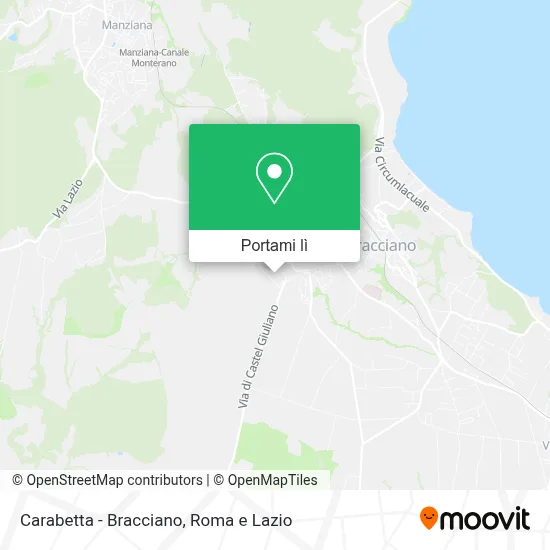 Mappa Carabetta - Bracciano