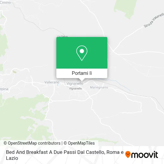 Mappa Bed And Breakfast A Due Passi Dal Castello