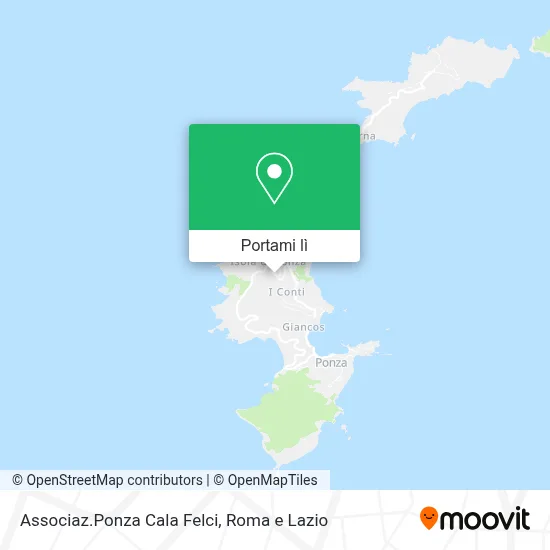 Mappa Associaz.Ponza Cala Felci