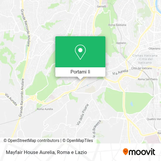 Mappa Mayfair House Aurelia