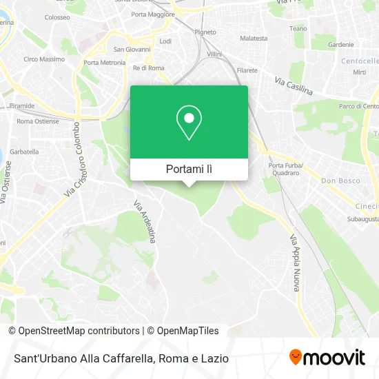 Mappa Sant'Urbano Alla Caffarella