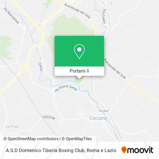 Mappa A.S.D Domenico Tiberia Boxing Club