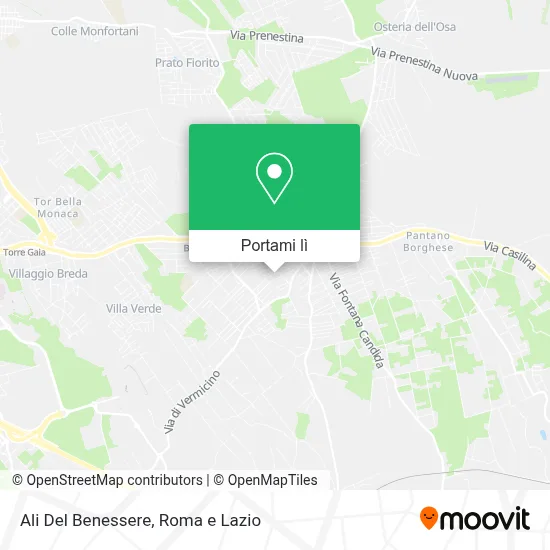 Mappa Ali Del Benessere