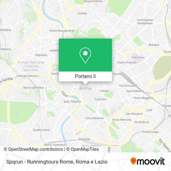 Mappa Spqrun - Runningtours Rome