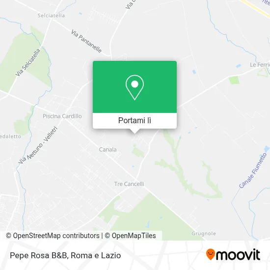 Mappa Pepe Rosa B&B