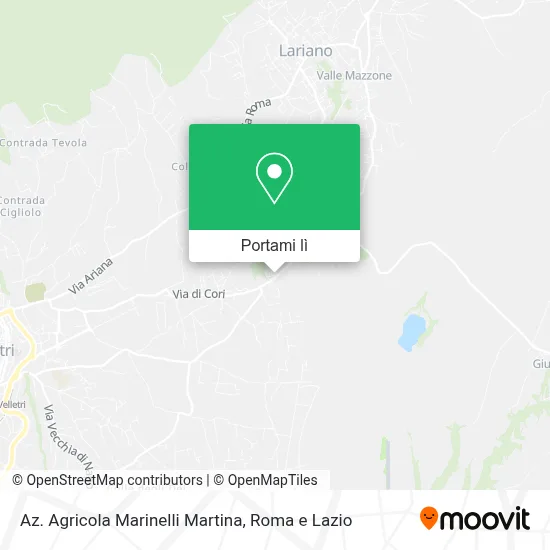 Mappa Az. Agricola Marinelli Martina
