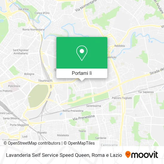 Mappa Lavanderia Self Service Speed Queen
