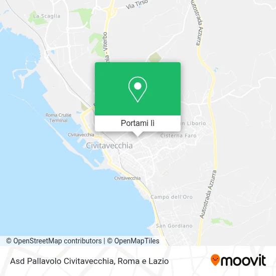 Mappa Asd Pallavolo Civitavecchia